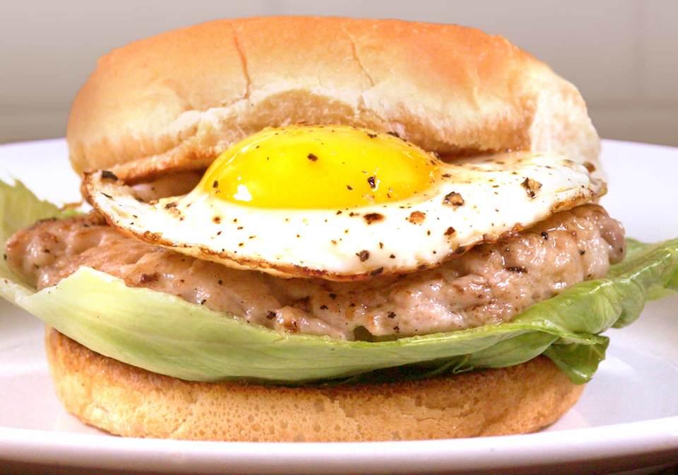 Classic Turkey Burger With Fried Egg Innit